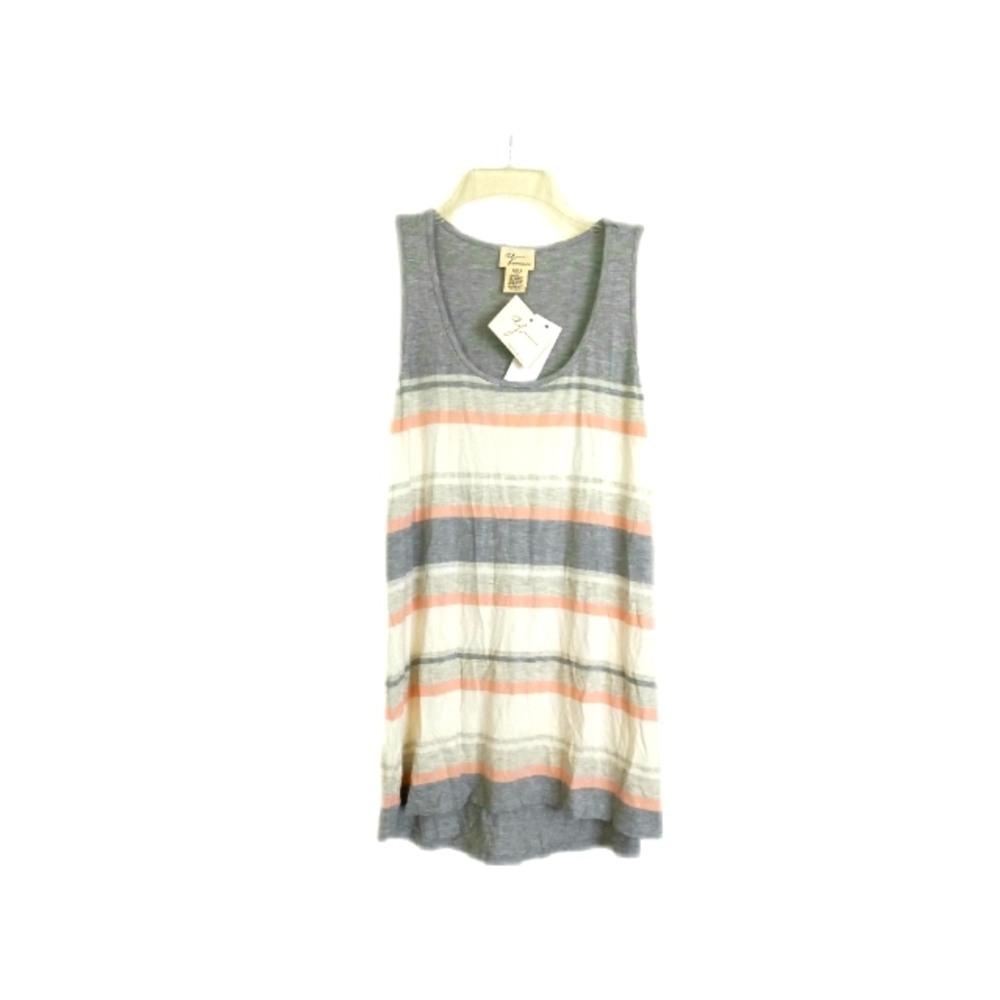 Andrea Jovine size M striped hi lo hem tank top NWT